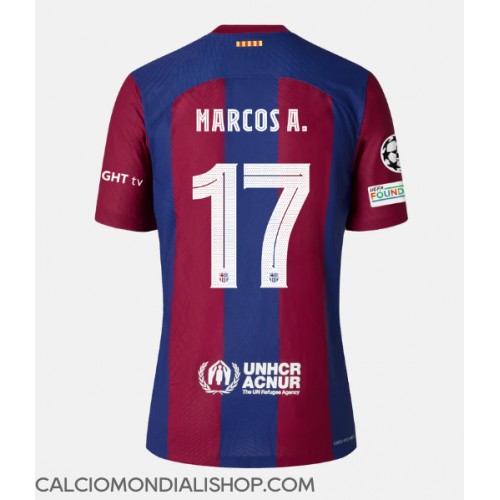 Maglie da calcio Barcelona Marcos Alonso #17 Prima Maglia 2023-24 Manica Corta